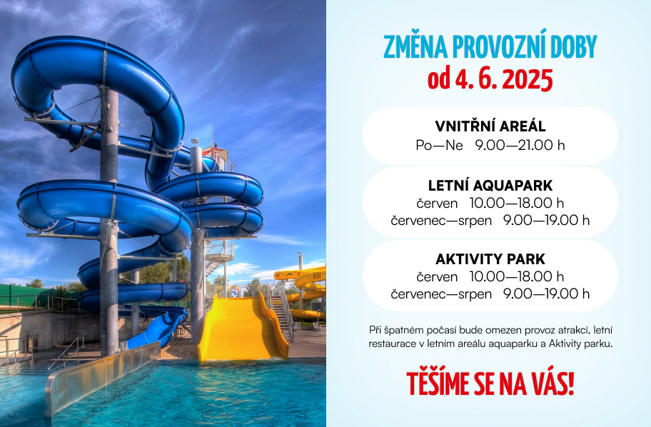 Změna otevírací doby - léto 2025