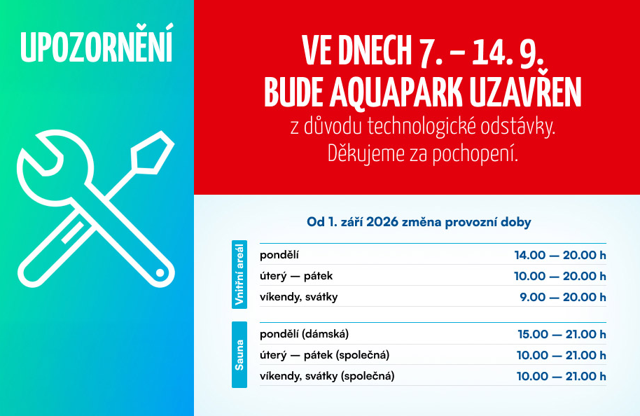 Změna otevírací doby – září 2026